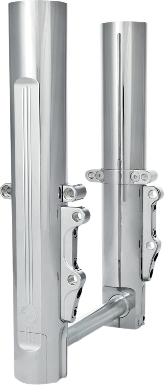 Performance Machine Lower Leg Assembly, Dual Disc in Chrome Finish For 2008-2013 Touring Models (0208-2056-CH)