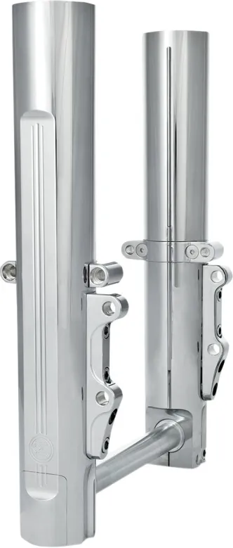 Performance Machine Lower Leg Assembly, Dual Disc in Chrome Finish For 2008-2013 Touring Models (0208-2056-CH)