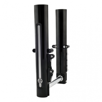 Performance Machine Lower Leg Assembly, Dual Disc in Contrast Cut Finish For 2000-2007 FLT/Touring Models (0208-2052-BM)