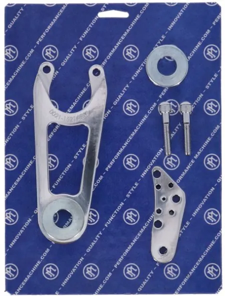 Performance Machine 2 Piston Caliper (BRACKET ONLY) in Polished Finish For 3/4 Inch Axle, 11.5 Inch Discs (0023-1521AR-7-P)