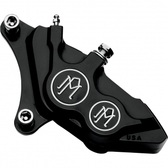 Performance Machine Front, Right 4 Piston Differential Bore Caliper 11.5 Discs in Black Anodised Finish For 2000-2014 Softail, 2000-2017 Dyna, 2000-2007 Touring, 2000-2013 XL, 2002-2005 V-Rod Models (0053-2920-B)