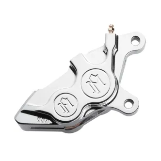 Performance Machine Front Right Side 4 Piston Differential Bore Caliper 11.5 Inch Discs in Polished Finish For 2000-2014 Softail, 2000-2017 Dyna, 2000-2007 Touring, 2000-2013 XL, 2002-2005 V-Rod Models (0053-2920-P)
