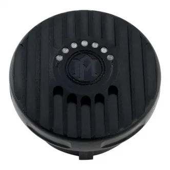 Performance Machine Grill LED Lighted Fuel Gauge in Black Ops Finish For 1996-2020 HD With Stock Fuel Gauge in Gas Cap Models (0210-2025GRL-SMB)