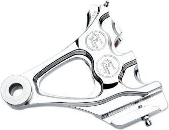 Performance Machine 4 Piston Caliper & Bracket Differential Bore in Chrome Finish For 1987-1999 Softail Models (1274-0076-CH)