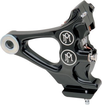Performance Machine Integrated 4 Piston Caliper & Bracket Differential Bore in Contrast Cut Finish For 1987-1999 Softail Models (1274-0076-BM)