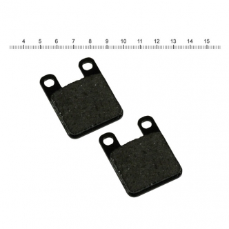 Performance Machine Pair Of Replacement Organic Brake Pads For 125X2, 125X4S & 125X4SL Caliper (0052-1601DR)