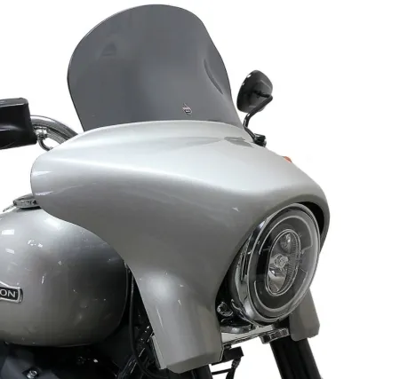 Klock Werks 8 Inch Dark Smoke Flare Windshield For Harley Davidson 2018-2024 Sport Glide FLSB Models (KWW-02-0527)