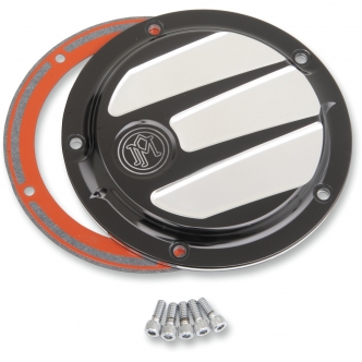 Performance Machine Scallop 5 Hole Derby Cover in Contrast Cut Finish Platinum Cut For 1999-2017 Dyna, 1999-2018 Softail (Excluding FLSB), 1999-2015 Touring, Trike (Excluding 2015 FLHTCUL, FLHTKL) Models (0177-2026-BMP)