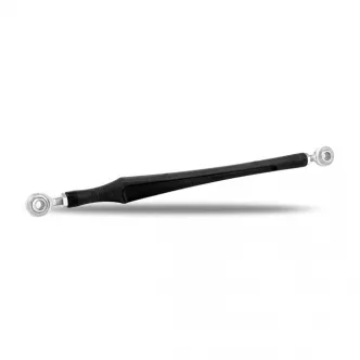 Performance Machine Scallop Aluminium Shift Rod in Black Ops Finish Including Chrome Rod Ends & Hardware For 1986-2023 Softail 1986-2023 FLT/Touring Models (0034-0058SCA-SMB)