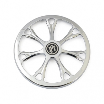 Performance Machine Super Gas Paramount Interchange Face Plate in Chrome Finish For All Interchange Air Cleaner Kits (0206-2010PAR-CH)