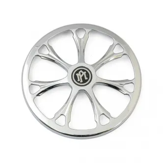 Performance Machine Super Gas Paramount Interchange Face Plate in Chrome Finish For All Interchange Air Cleaner Kits (0206-2010PAR-CH)