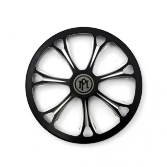 Performance Machine Super Gas Paramount Interchange Face Plate in Contrast Cut Finish For All Interchange Air Cleaner Kits (0206-2010PAR-BM)