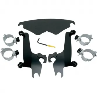 Memphis Shades No-Tool Trigger-Lock Mounting Kit For Memphis Sportshield In Black Finish For HD V-Rod Models (Excludes VRSCR) (MEB8927)