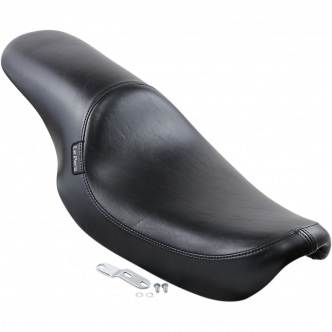 Le Pera Silhouette Smooth Foam 10 Inch Rider Width Seat in Black For 1991-1995 Dyna FXD, FXDLR Convertible Models (L-861)