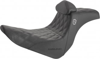 Saddlemen SDC Performance Gripper 2-Up Seat in Black For 2018-2023 Softail Low Rider & Sport Glide Models (SC81829DBRT)