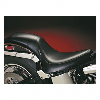 Le Pera Silhouette Biker Gel 2-Up Seat 10 Inch Rider Width in Black For 2000-2017 Softail With Up To 150mm Rear Tire (Excluding Deuce) Models (LGX-860)