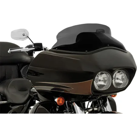 Memphis Shades 6.5 Inch Oem-Replacement Spoiler Windshield Black Opaque For HD Touring Models (MEP85511)