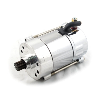 All Balls Prestolite Style 1.4KW Starter Motor In Chrome For Harley Davidson 1967-1980 Sportster, 1966-1982 FL, 1980-1983 FLT & 1982-1983 FXR Models (80-1008)