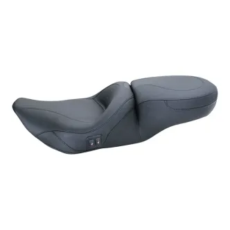 Mustang Standard Touring Heated Seat in Black For 1997-2007 FLHR, 2006-2007 FLHX Models (76651)
