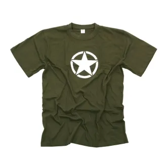 Army Surplus Fostex White Star T-shirt Green Size XL (133380-GRN-XL)
