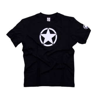  Army Surplus Fostex White Star T-shirt Black Size XL (ARM530545)