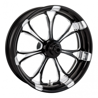 Performance Machine 26 x 3.5 Front Paramount Wheel In Contrast Cut For Harley Davidson 2011-2015 FXST Standard & 2011-2013 FXS Blackline With ABS Models (1249-9606R-PAR-BM)