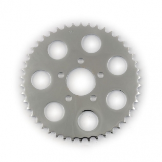 DOSS Rear 48 Tooth Chrome 530 Chain Conversion Flat Sprocket For Harley Davidson 2000-2020 Big Twin & Sportster Models When Converted To Rear Chain (Excl. 2008-2020 Touring & 2002-2017 V-Rod Models) (ARM633109)