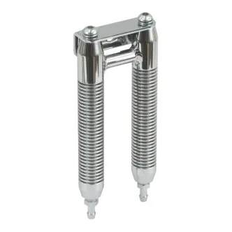 Doss Universal Frame Mounted Oil Cooler In Chrome, Straight (ARM114509)
