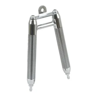 Doss Universal Frame Mounted Oil Cooler In Chrome, V-shape (ARM214509)