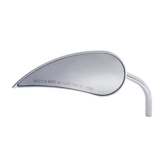 Arlen Ness Rad III Steel Stem Right Side Mirror In Chrome (13-073)