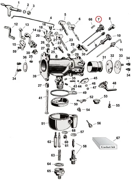 Samwel Supplies Low Speed Needle Valve, Complete (0126101)
