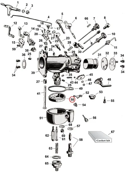 Samwel Supplies Float, Linkert CARBURETOR. Cork (0127101)