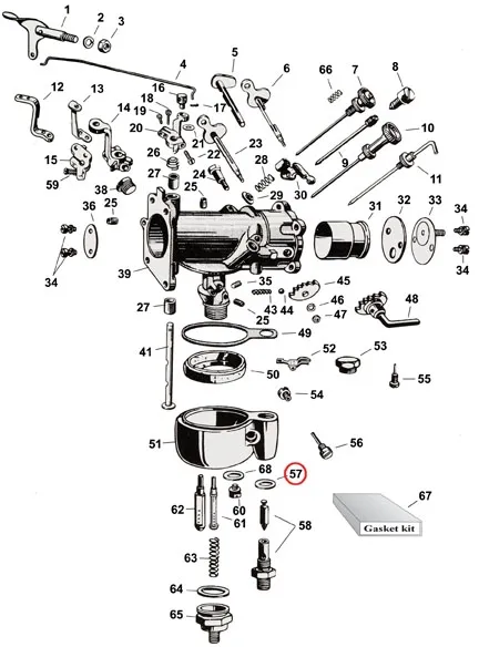 Samwel, Washer Seal, Needle Valve Cap Linkert (0128501)