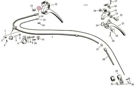 Samwel Supplies Outer Brake Cable, Front (0414300)