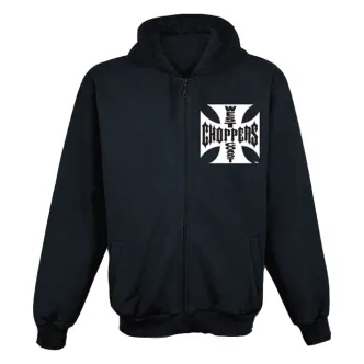 West Coast Choppers OG Classic Zip Hoodie Black Size XL (ARM485789)