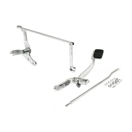 Doss Forward Control Assembly In Chrome For Harley Davidson 1991-2017 Dyna Models With Mid Controls (77708)
