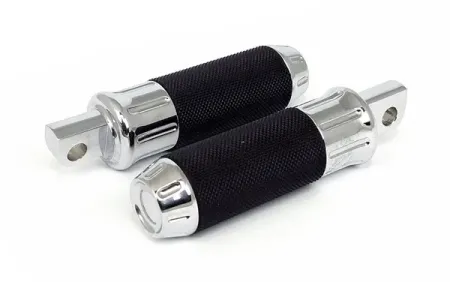 Doss Cobra Footpegs In Chrome Finish With Standard HD Male Mount (77789)