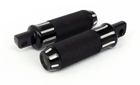 Doss Cobra Footpegs In Contrast Cut Finish With Standard HD Male Mount (77790)