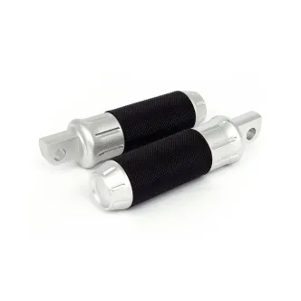 Doss Cobra Footpegs In Shot Peened Chrome Finish With Standard HD Male Mount (ARM640905)