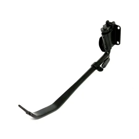 DOSS Standard Length Kickstand With Flat Bottom In Black Finish For Harley Davidson 1937-1986 FL, FX, 1984-1988 Softail Models (70147B)