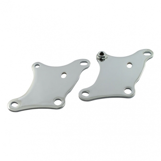 DOSS Lower Front Motor Mount Plate Set in Chrome Finish For Late 1984-2003 XL Sportster (Excluding 1999-2003 883C, 1200C) Models (ARM582115)