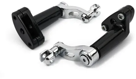 Doss Adjustable Passenger Footpeg Mount Kit In Chrome Finish For Harley Davidson 2000-2017 Softail Models (63191)