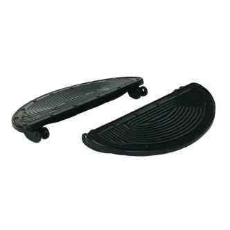Samwel Supplies Floorboard Set, Military In Black For Harley Davidson 45
