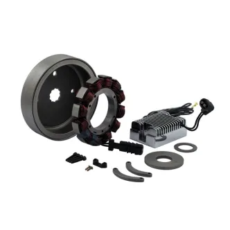 Doss 32 Amp Charge Kit With Chrome Regulator For Harley Davidson 1970-1999 Big Twin Models (80645)