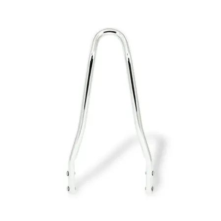 Doss 13.07 Inch Tall And 6-3/4 Inch Wide Round Steel Sissy Bar With Pointed Top in Chrome Finish (80178)