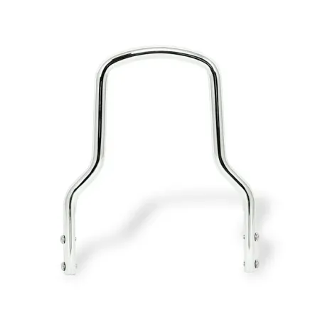Doss 10.4 Inch Tall & 8-3/4 Inch Wide Round Steel Sissy Bar With Regular Top in Chrome Finish (80184)
