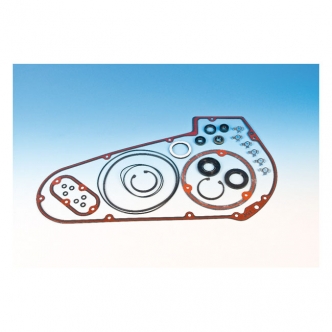 Genuine James Primary Cover Gasket & Seal Deluxe Kit Foamet With Bead For 1966-1984 4-Speed Big Twin & 1986-1988 5-Speed Softail Models (60538-85-KF)