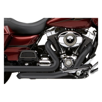 Cobra Independent Dual Header Pipes With Power Port In Black For Harley Davidson 2010-2016 Touring Models (Excl. 2010 FLHTCUSE) (6253B)
