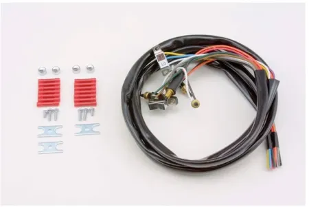 Doss Handlebar Switch & Wiring Kit In Chrome. Complete with 47 Inch Wiring For Harley Davidson 1972-1981 Big Twin And 1973-1981 Sportster Models (85918)