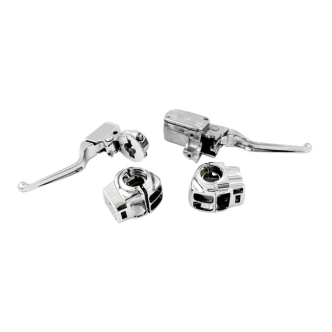Doss Handlebar Control Kit With Switch Housing Only In Chrome For Harley Davidson 1996-2007 Touring Models With Radio (ARM555049)